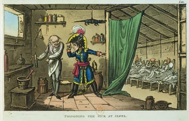 Napoleon Bonaparte (1769-1821) förgiftade de sjuka i Jaffa, 1799